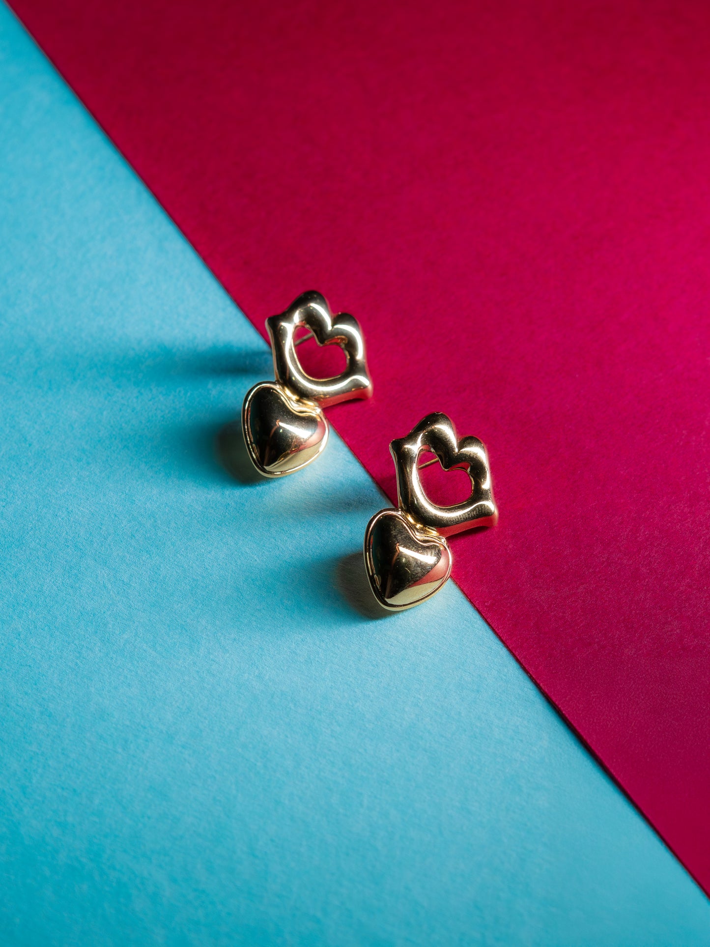 Lips & Heart Shaped Earring