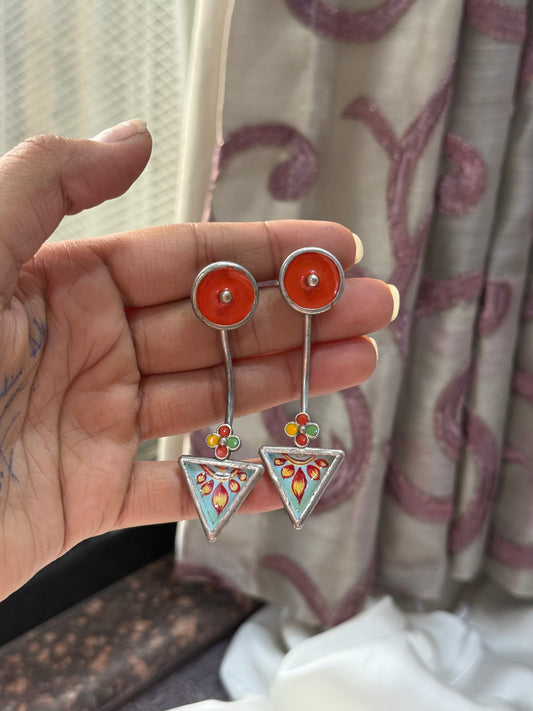 Tara Ember Triangle Drops