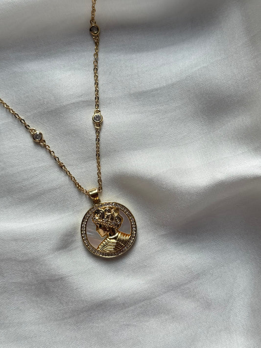 Golden Empress Coin Necklace