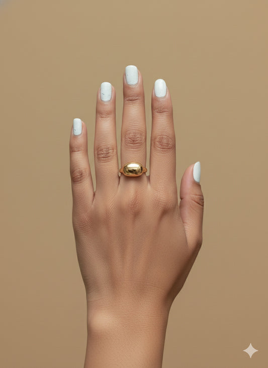 Chunky Golden Dome Ring