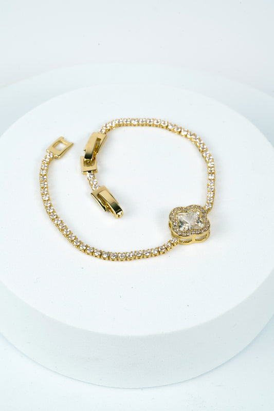 Daisy Bloom Crystal Bracelet