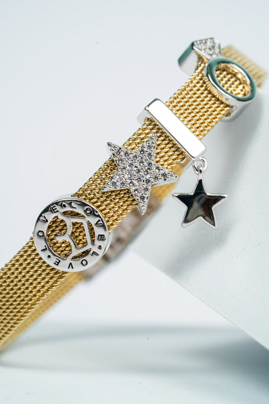 Cute Charms Golden Watch Band Bracelet