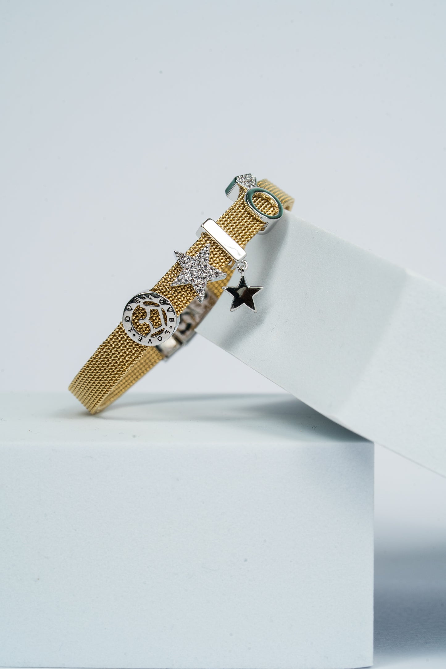 Cute Charms Golden Watch Band Bracelet