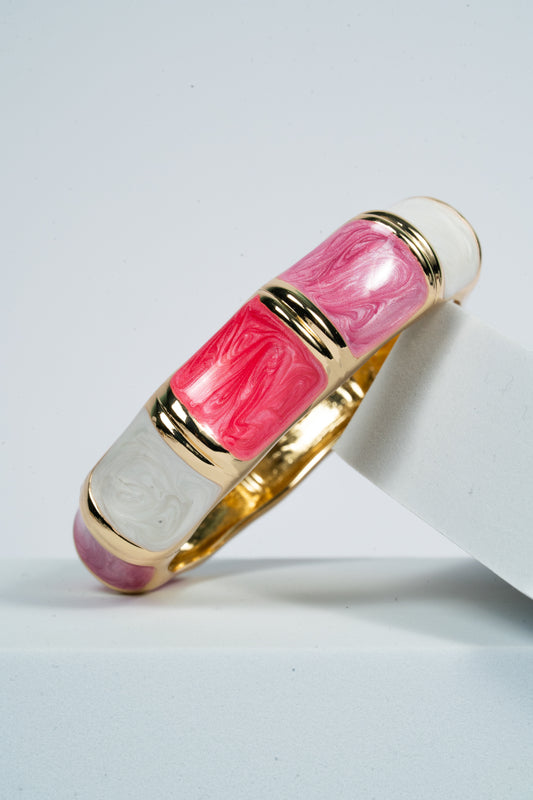 Cotton Candy Crush Enamel Bangle