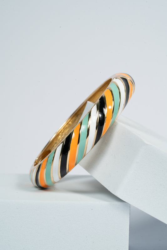Carnival Twist Enamel Bangle