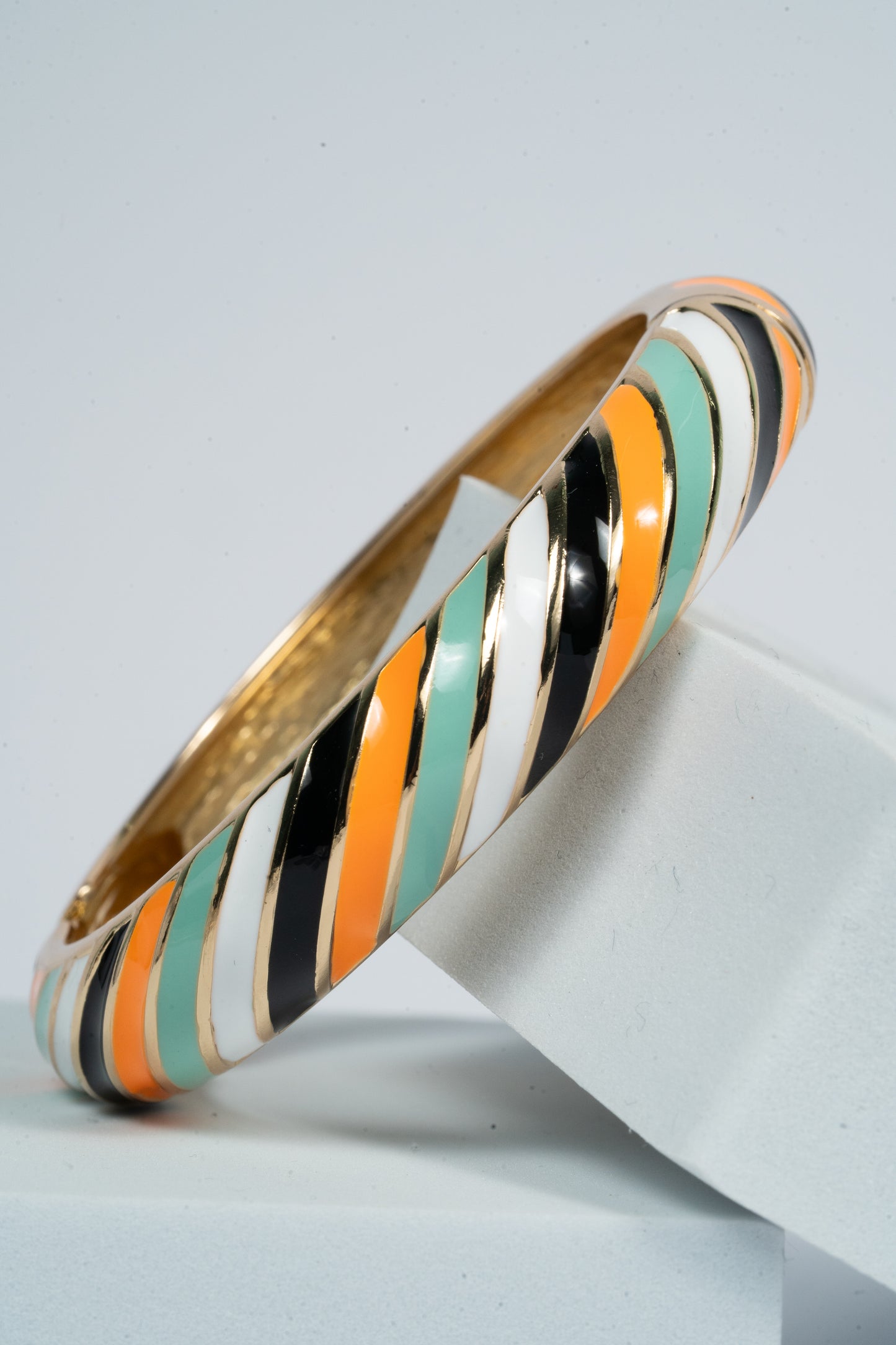 Carnival Twist Enamel Bangle