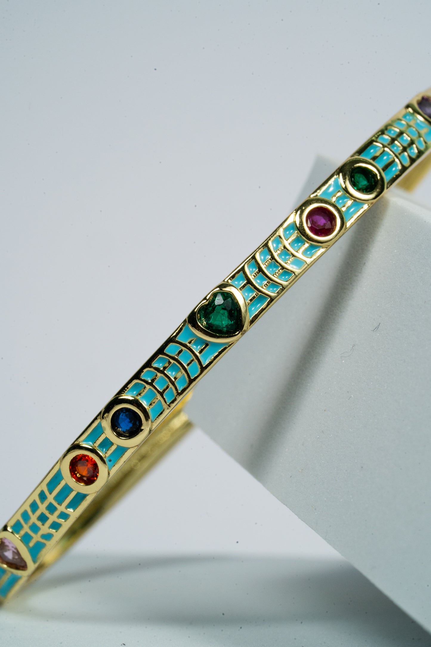 Azure Mosaic Bangle
