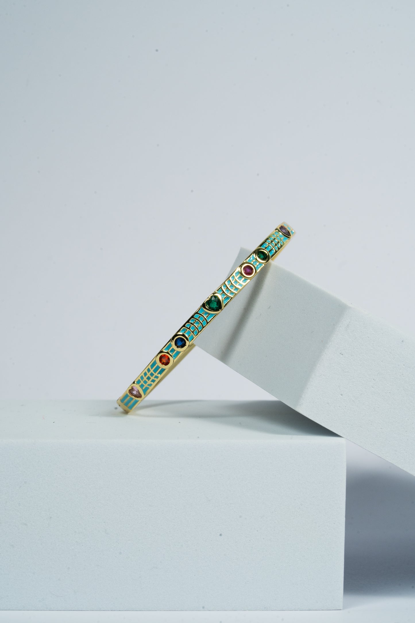 Azure Mosaic Bangle