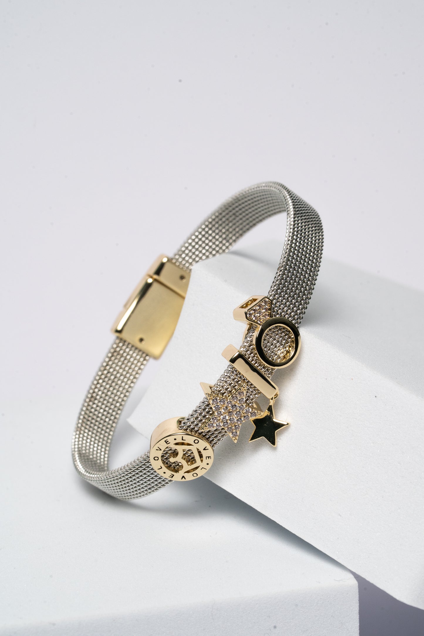 Cute Charms Sliver Watch Band Bracelet