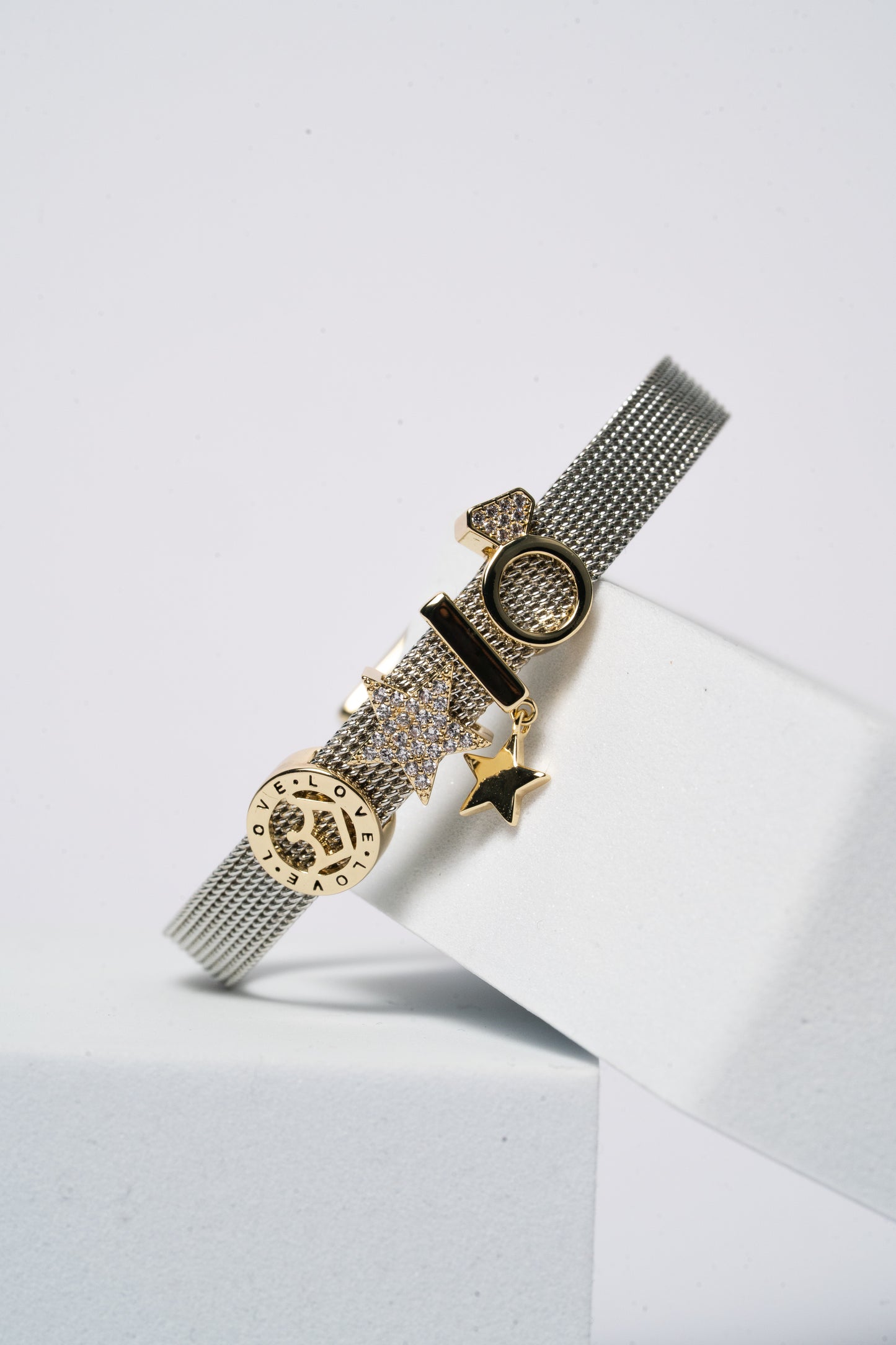 Cute Charms Sliver Watch Band Bracelet