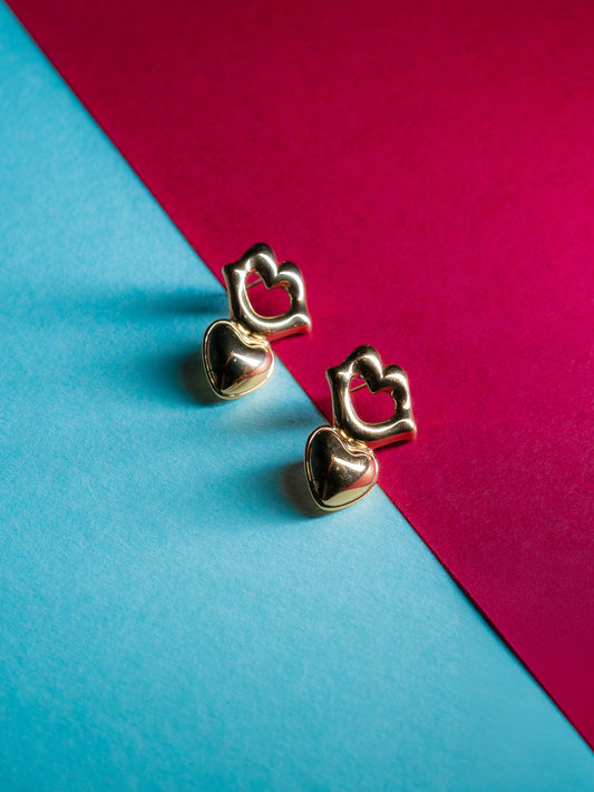 Lips & Heart Shaped Earring