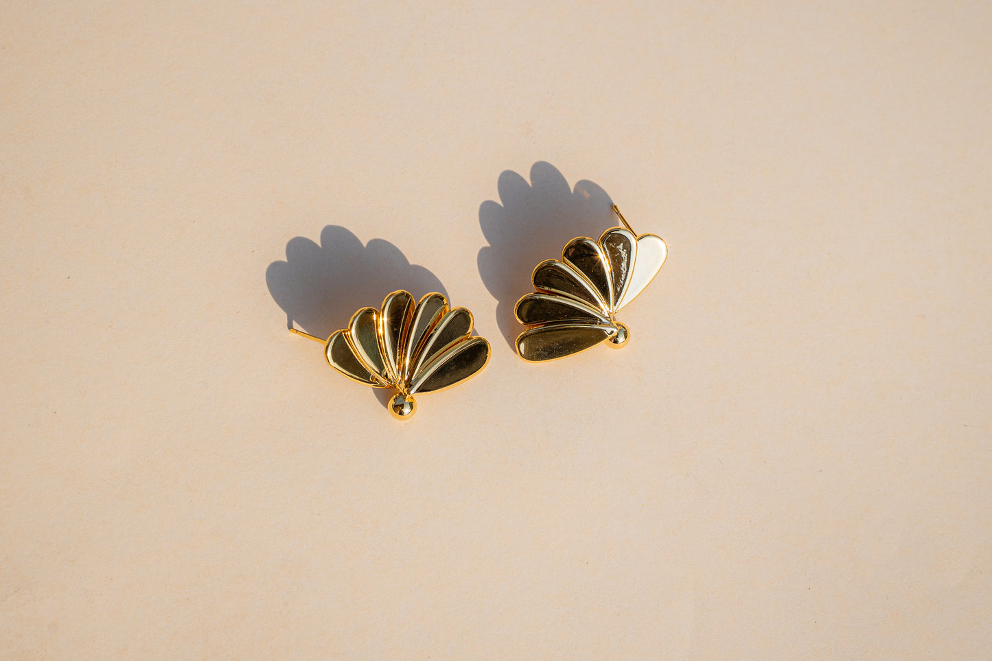 Golden Dune Shell Earrings