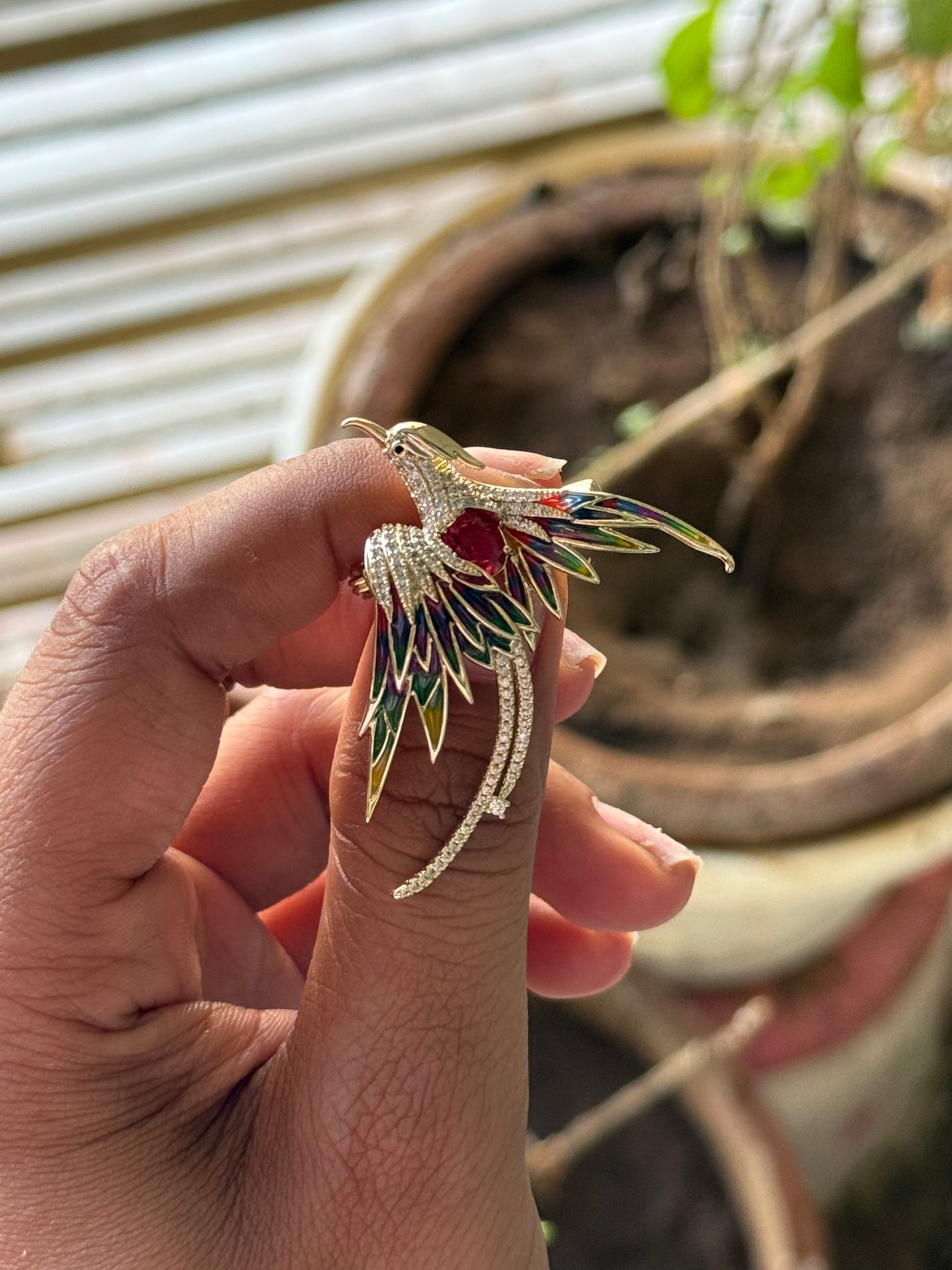 Firebird Flight Brooch