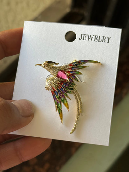 Firebird Flight Brooch