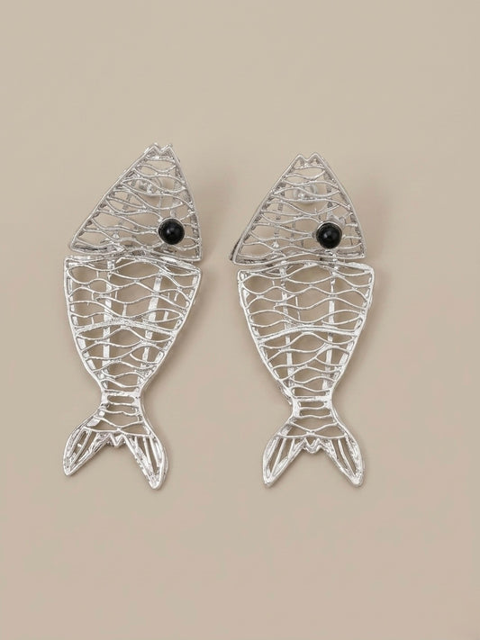 The Silver Fin Earrings