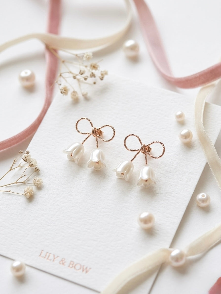 Lily Bows Earrings