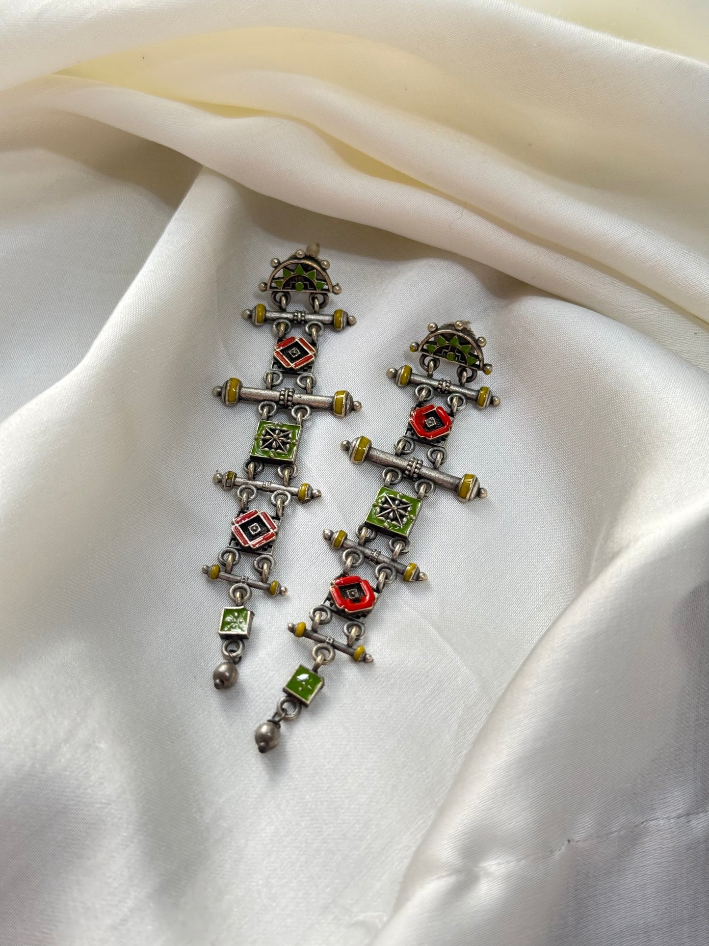 Rangrika Tribal Long Earrings