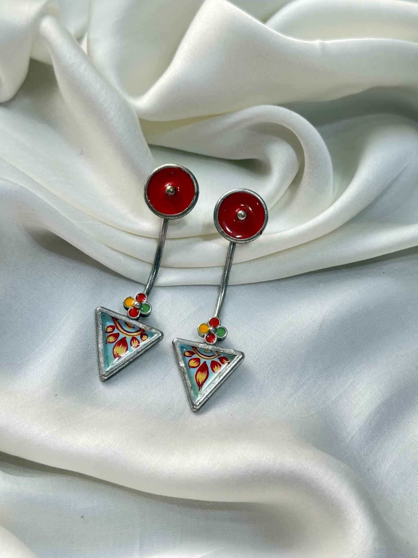 Tara Ember Triangle Drops