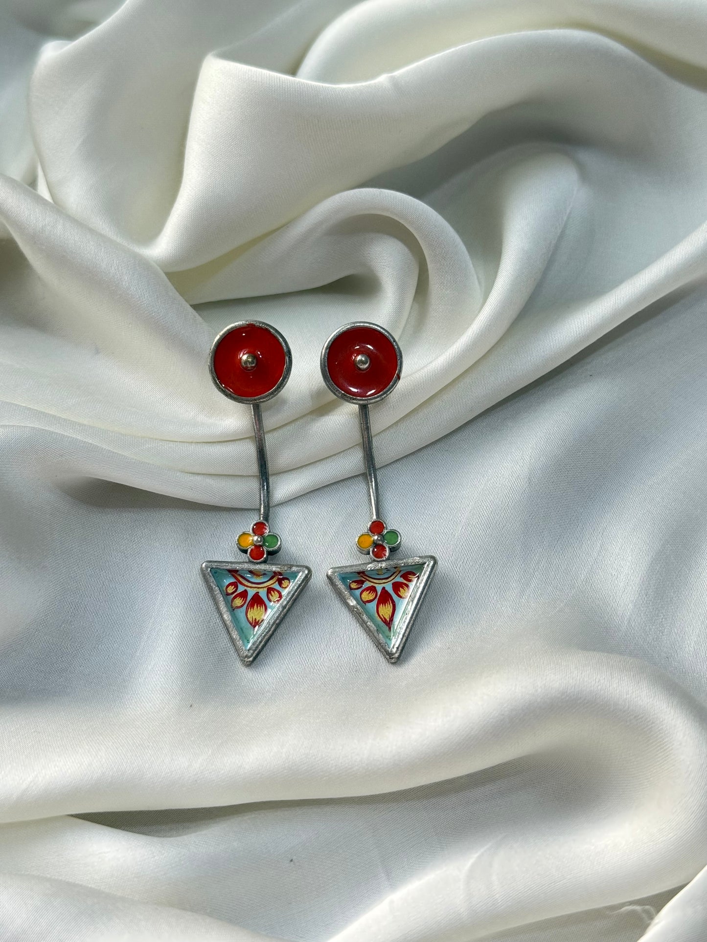 Tara Ember Triangle Drops