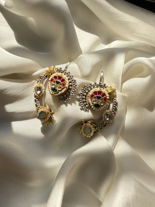 Heritage Multi-Stone Kundan Climbers