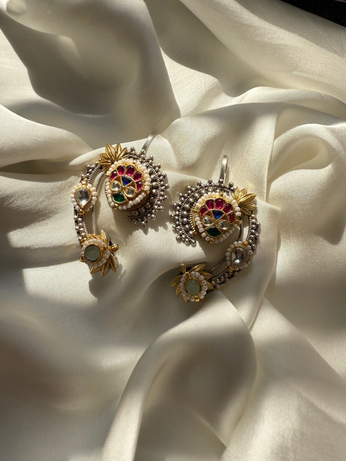 Heritage Multi-Stone Kundan Climbers