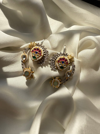 Heritage Multi-Stone Kundan Climbers