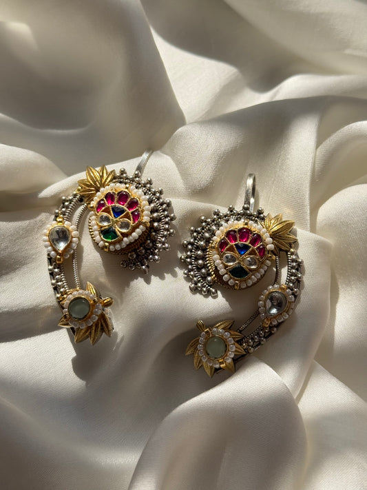 Heritage Multi-Stone Kundan Climbers