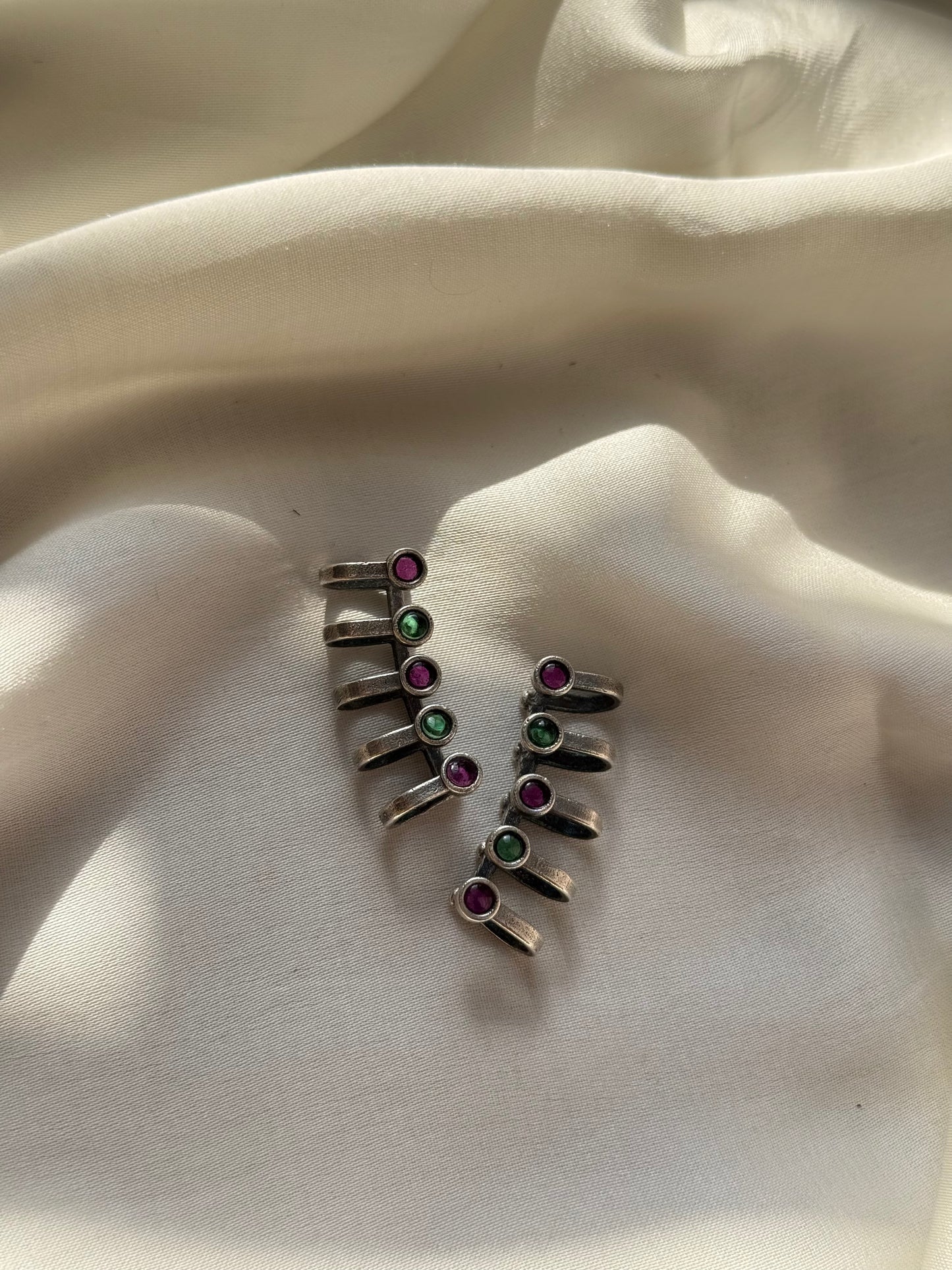 Tribal Stone Bar Cuffs