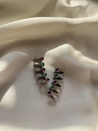 Tribal Stone Bar Cuffs