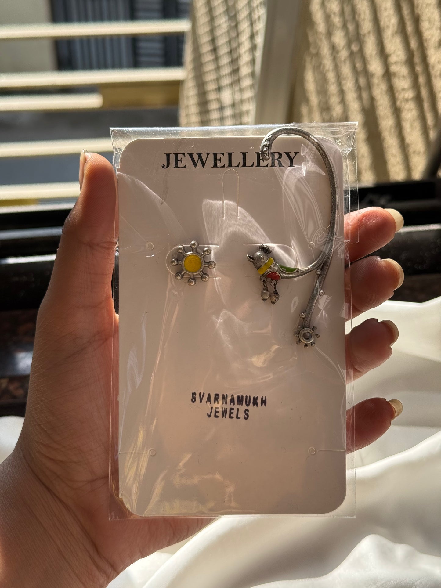 The Silver Bloom & Bird Danglers