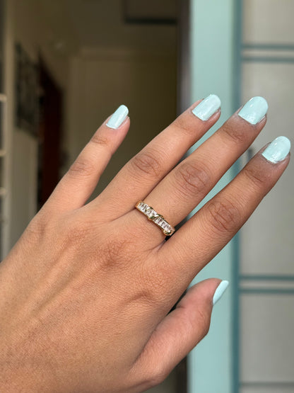 Contemporary Eternity Stacker Ring