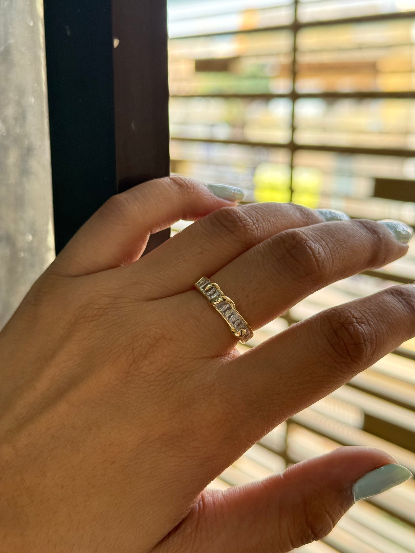 Contemporary Eternity Stacker Ring