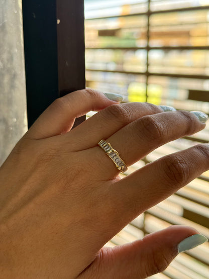 Contemporary Eternity Stacker Ring