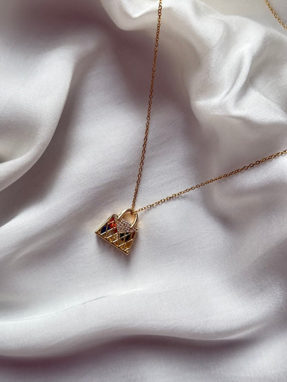 Dainty Crystal Handbag Pendant