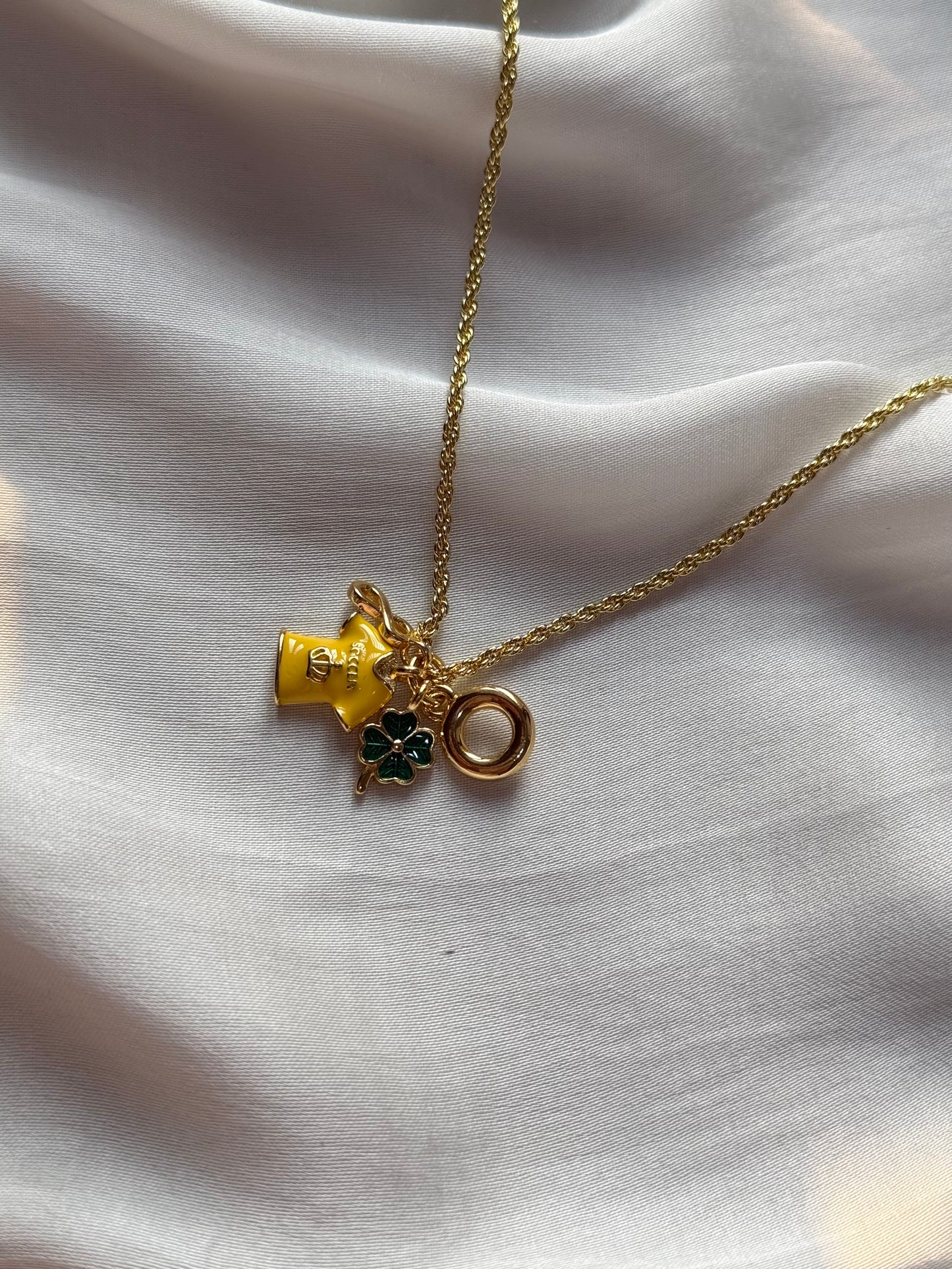 Clover and T-shirt Charm Bracelet