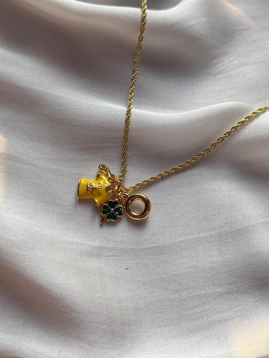 Clover and T-shirt Charm Bracelet