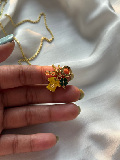 Clover and T-shirt Charm Bracelet