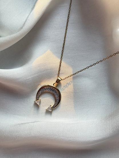 Moon Pendant Necklace