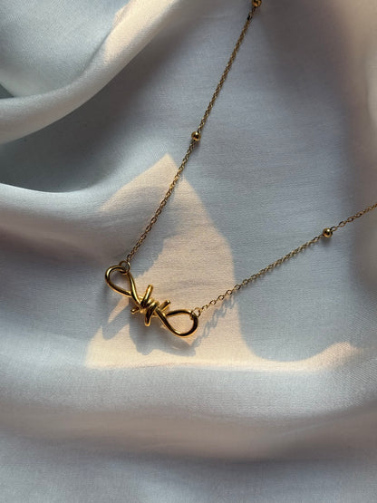 Twisted Knot Statement Pendant