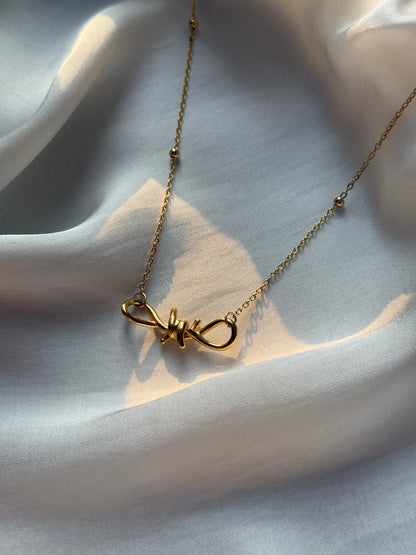 Twisted Knot Statement Pendant