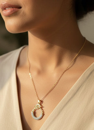 Modern Chunky O-Ring Necklace