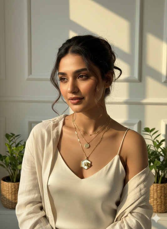 Hexagonal Power Charm Chain