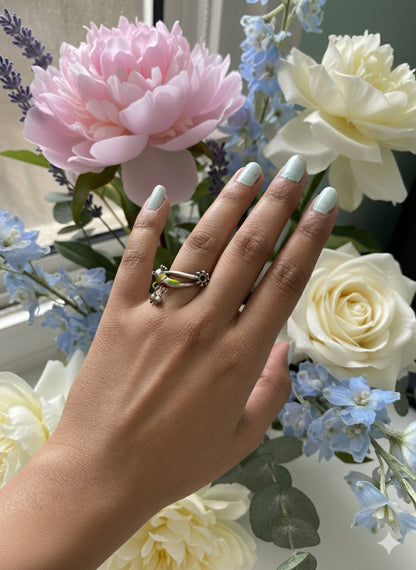 Peacock Leaf Ring