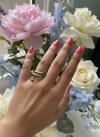 Peacock Leaf Ring