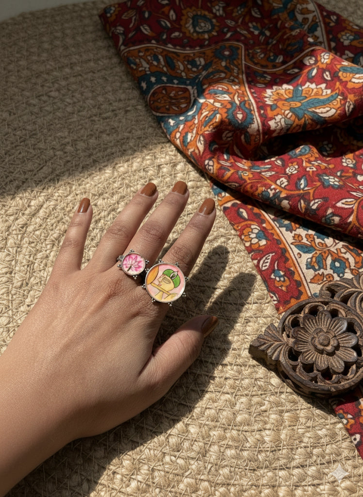 Traditional Mughal Two-Finger Ring