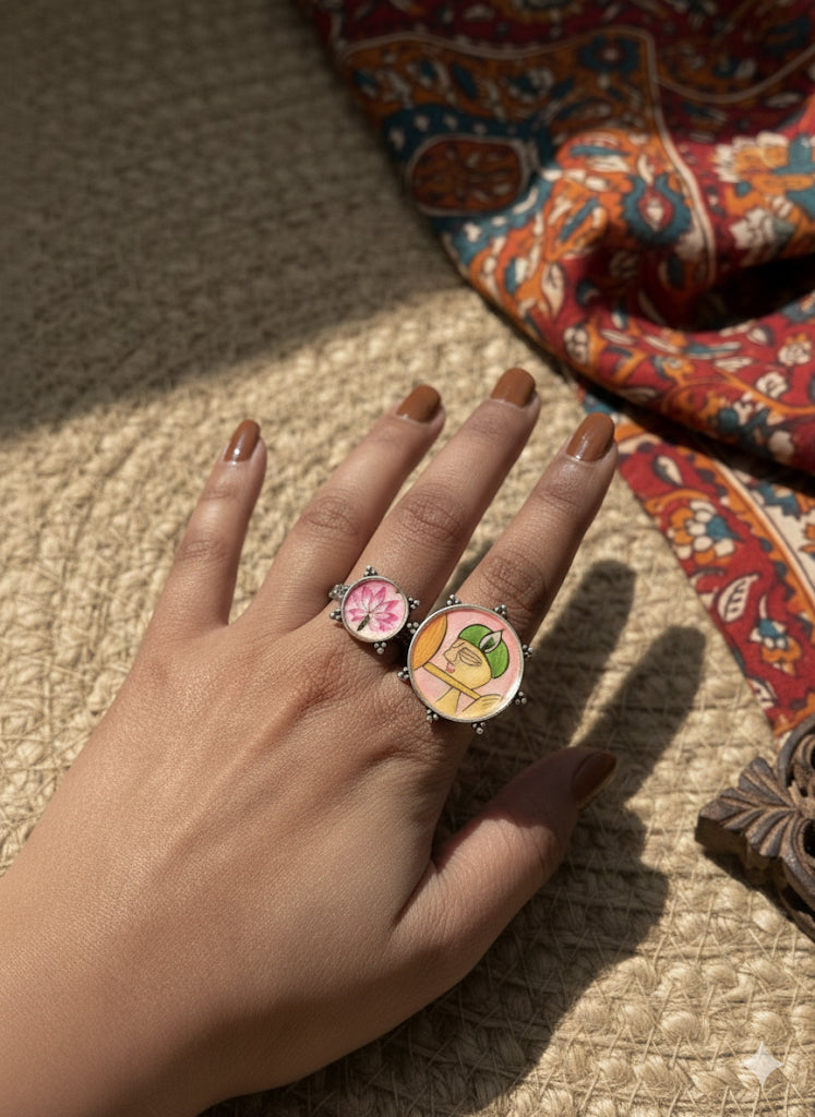 Traditional Mughal Two-Finger Ring