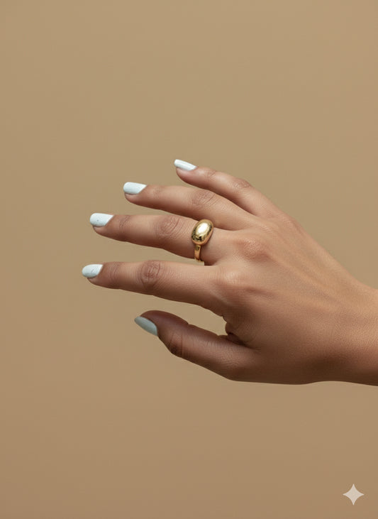 Chunky Golden Dome Ring