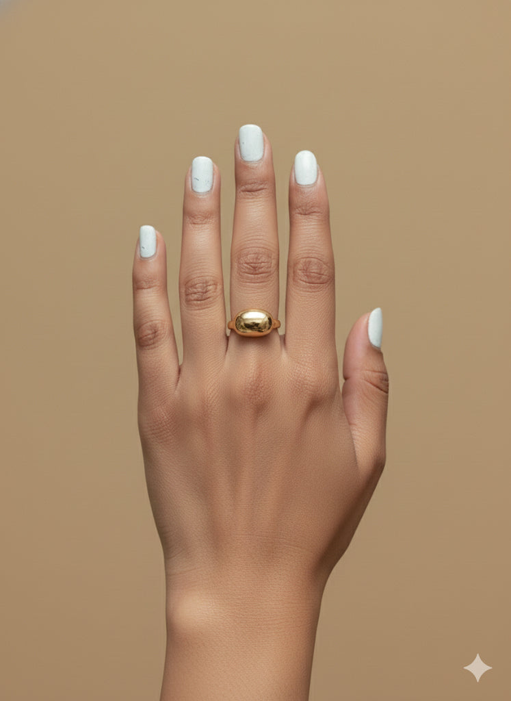 Chunky Golden Dome Ring