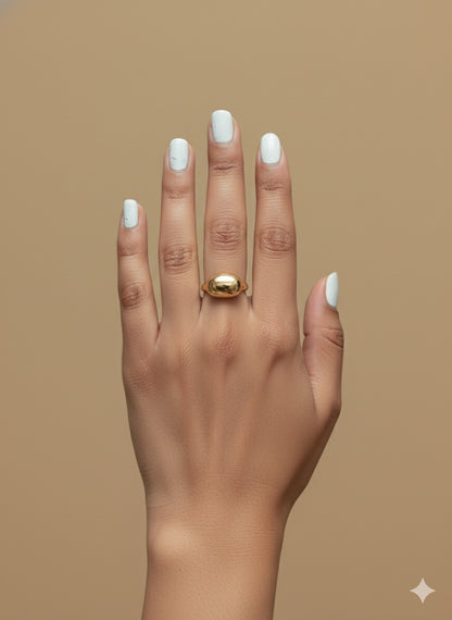 Chunky Golden Dome Ring