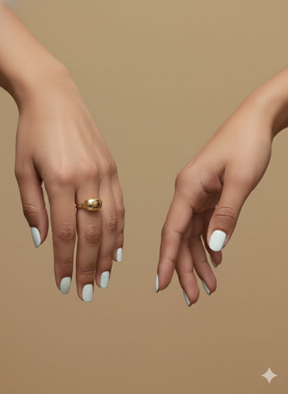 Chunky Golden Dome Ring